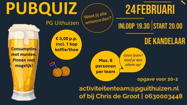 Pubquiz Uithuizen