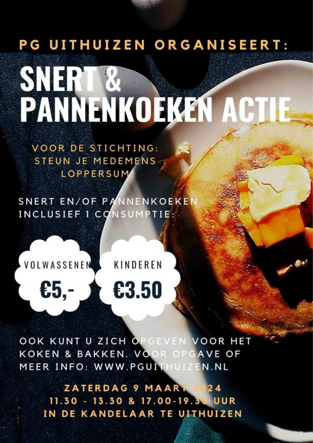 Snert & pannenkoeken actie