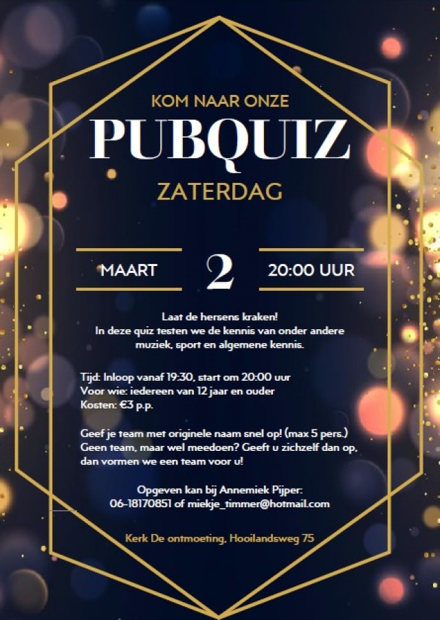 Pubquiz Roodeschool