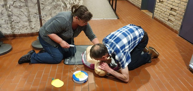 Reanimatie training.