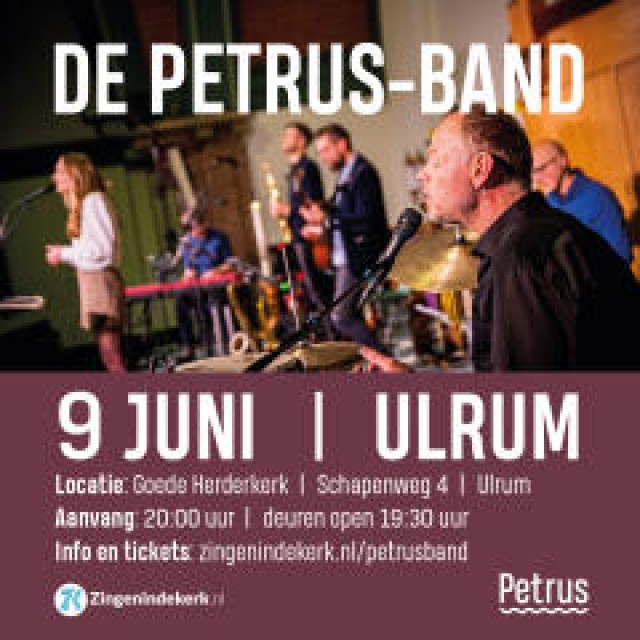 Petrus Band komt naar onze provincie!